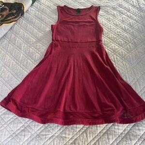 Express Deep Red Sleeveless Dress